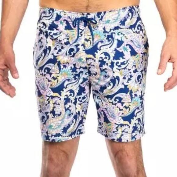 Con.struct Men's Paisley Drawstring Swim Trunks Shorts Size XL - Picture 1 of 9